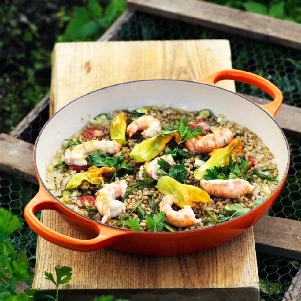 Le Creuset - Signature Campagnard Braadpan Oranjerood 30 cm
