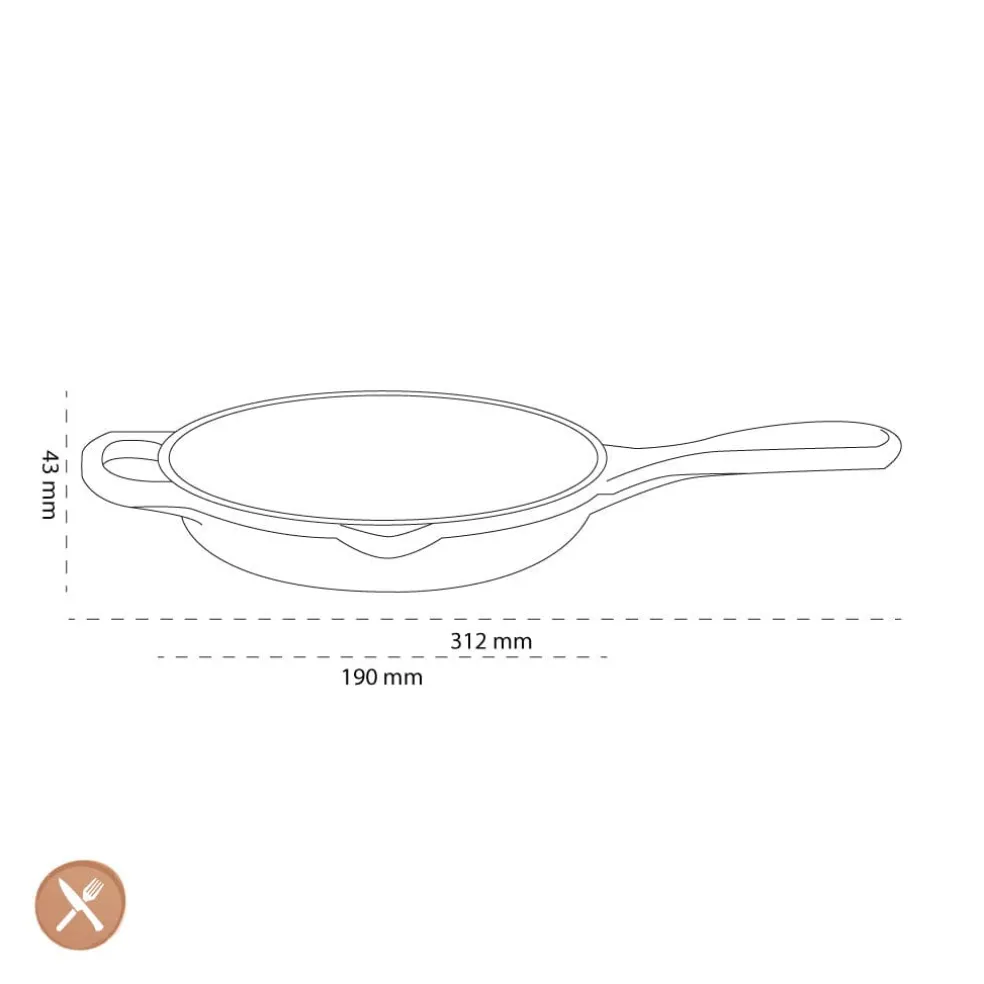 Le Creuset - Signature Skillet Koekenpan Kersenrood 16 cm