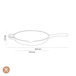 Le Creuset - Signature Skillet Koekenpan Mat Zwart 20 cm
