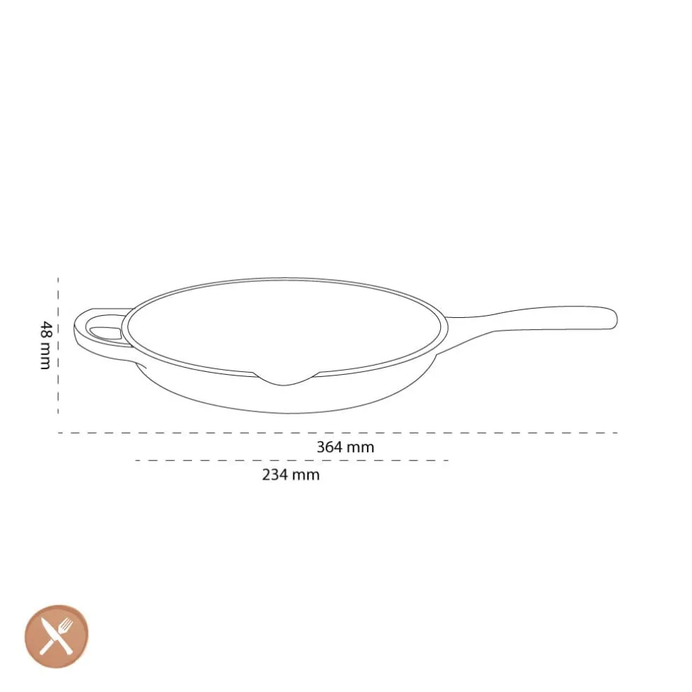 Le Creuset - Signature Skillet Koekenpan Mat Zwart 20 cm