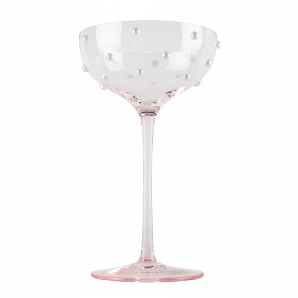 Lepelclub - Champagne Coupe - Parel - Roze
