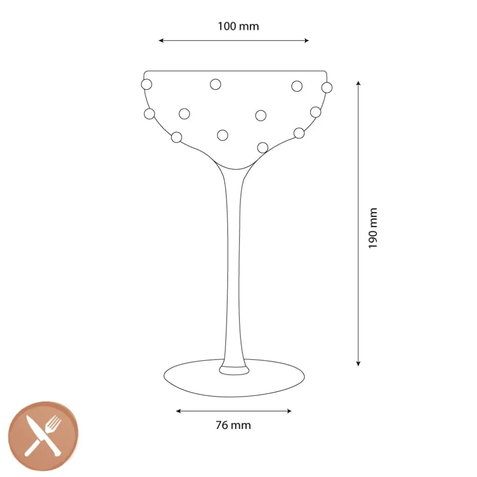 Lepelclub - Champagne Coupe - Parel