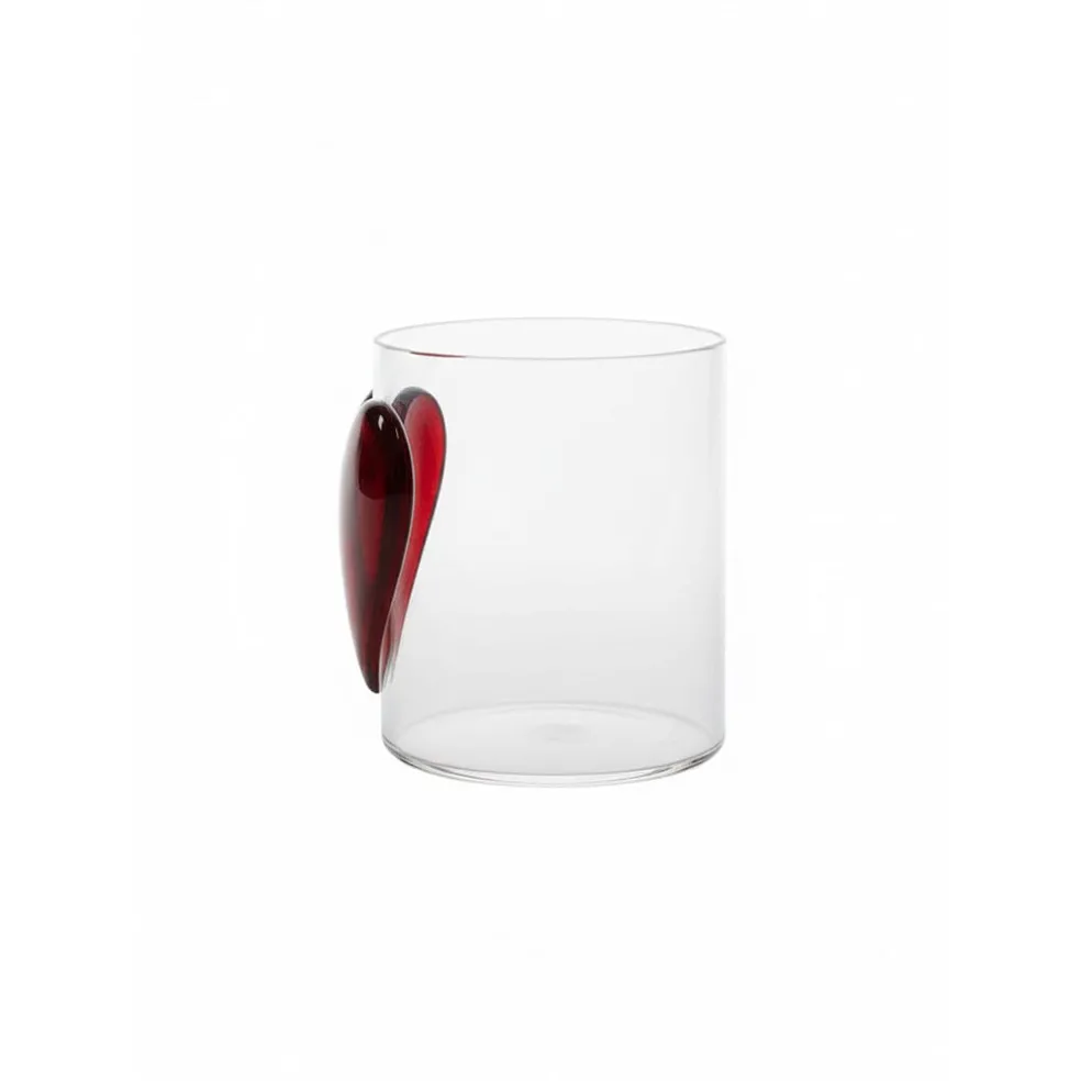 Lepelclub - Glas Hart - Rood