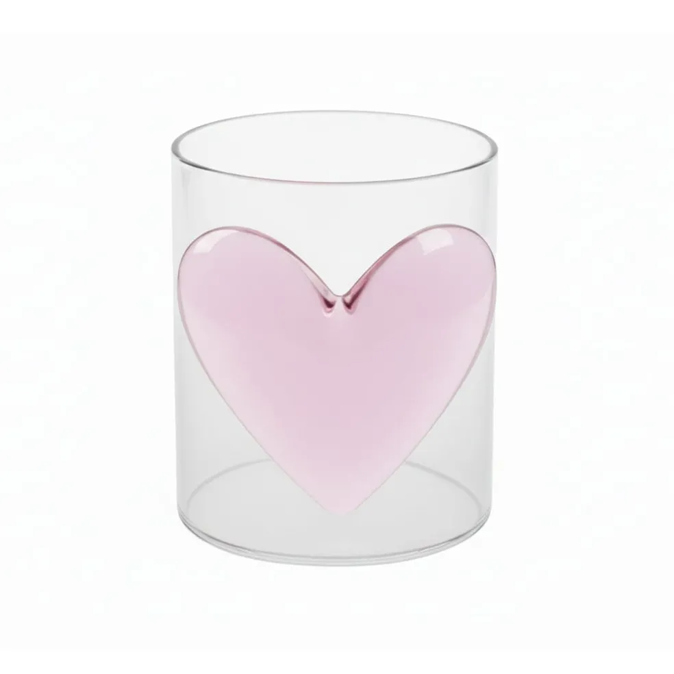 Lepelclub - Glas Hart - Roze