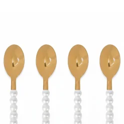 Lepelclub - Koffielepels - Parel - Set Van 4