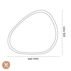 Lind DNA - Onderzetterhouder Curve S Eiken Zwart