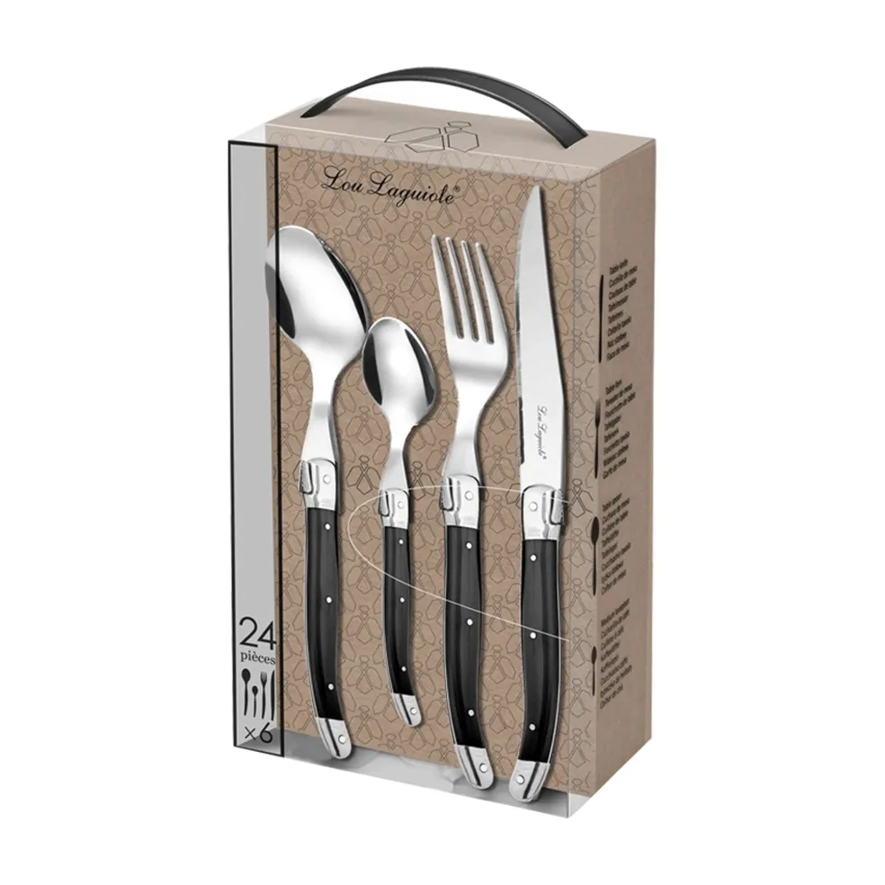 Lou Laguiole - Tradition 24-delige Bestekset - Peper