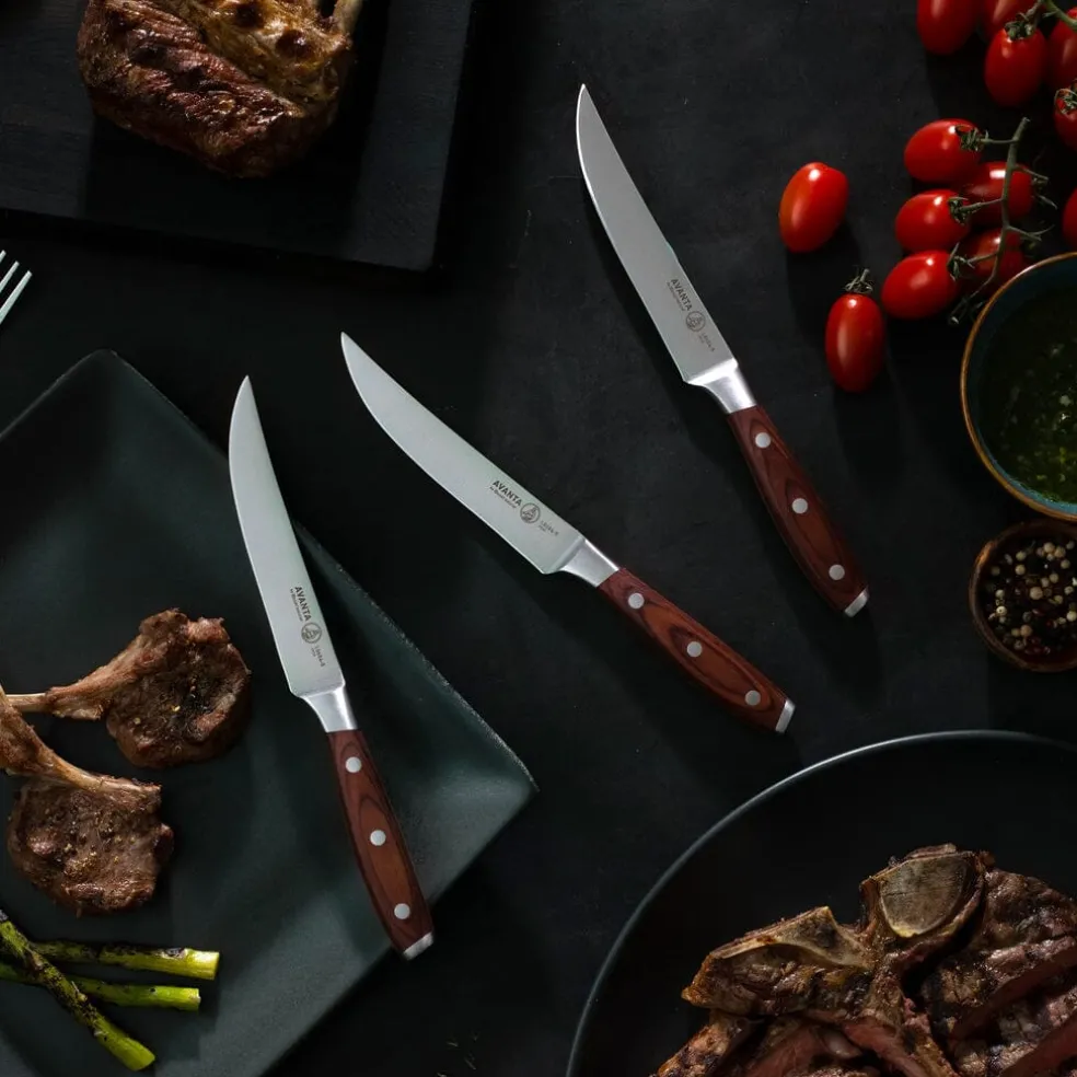 Messermeister - Avanta 4-delige pakkahouten steak messenset