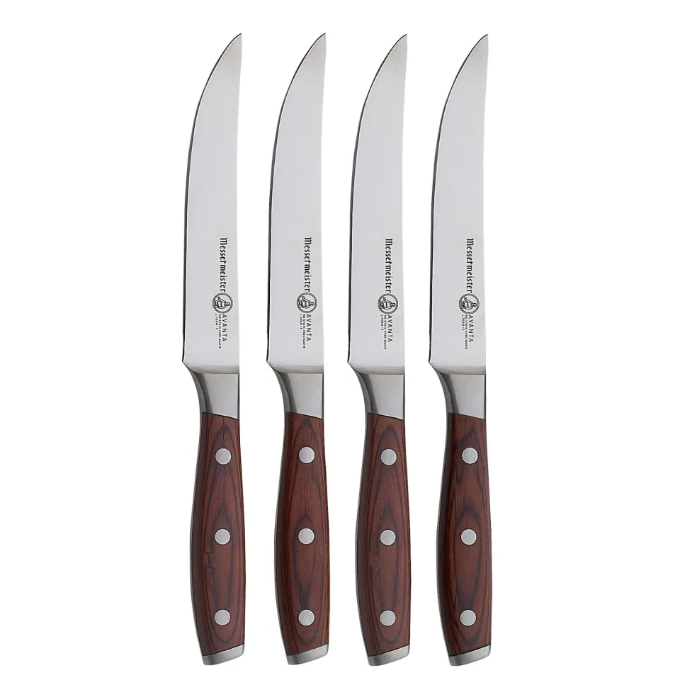 Messermeister - Avanta 4-delige pakkahouten steak messenset