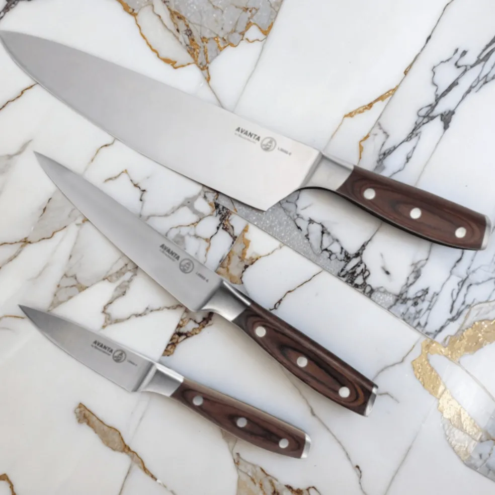 Messermeister - Avanta 3-delige pakkawood starter set