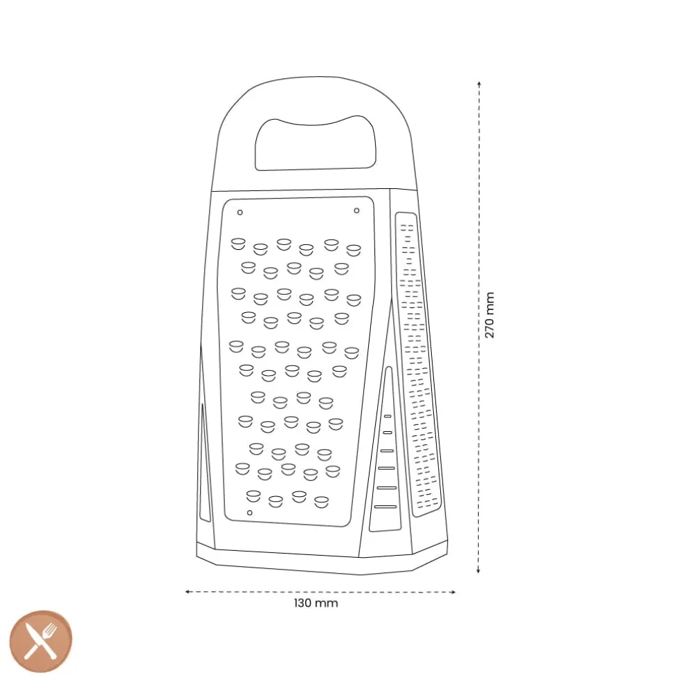 Microplane - Elite 5-in-1 "Boxgrater" Rasp - Zwart