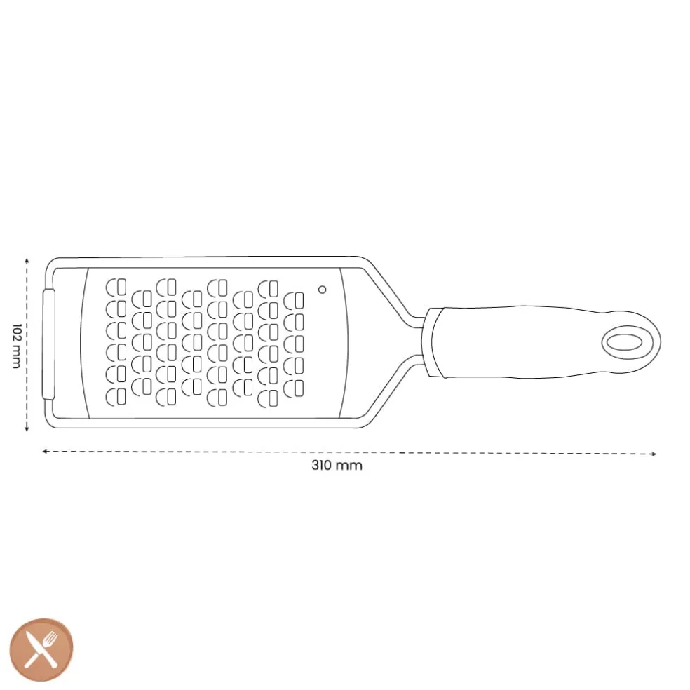 Microplane - Gourmet Rasp extra grof/extra breed - Zwart
