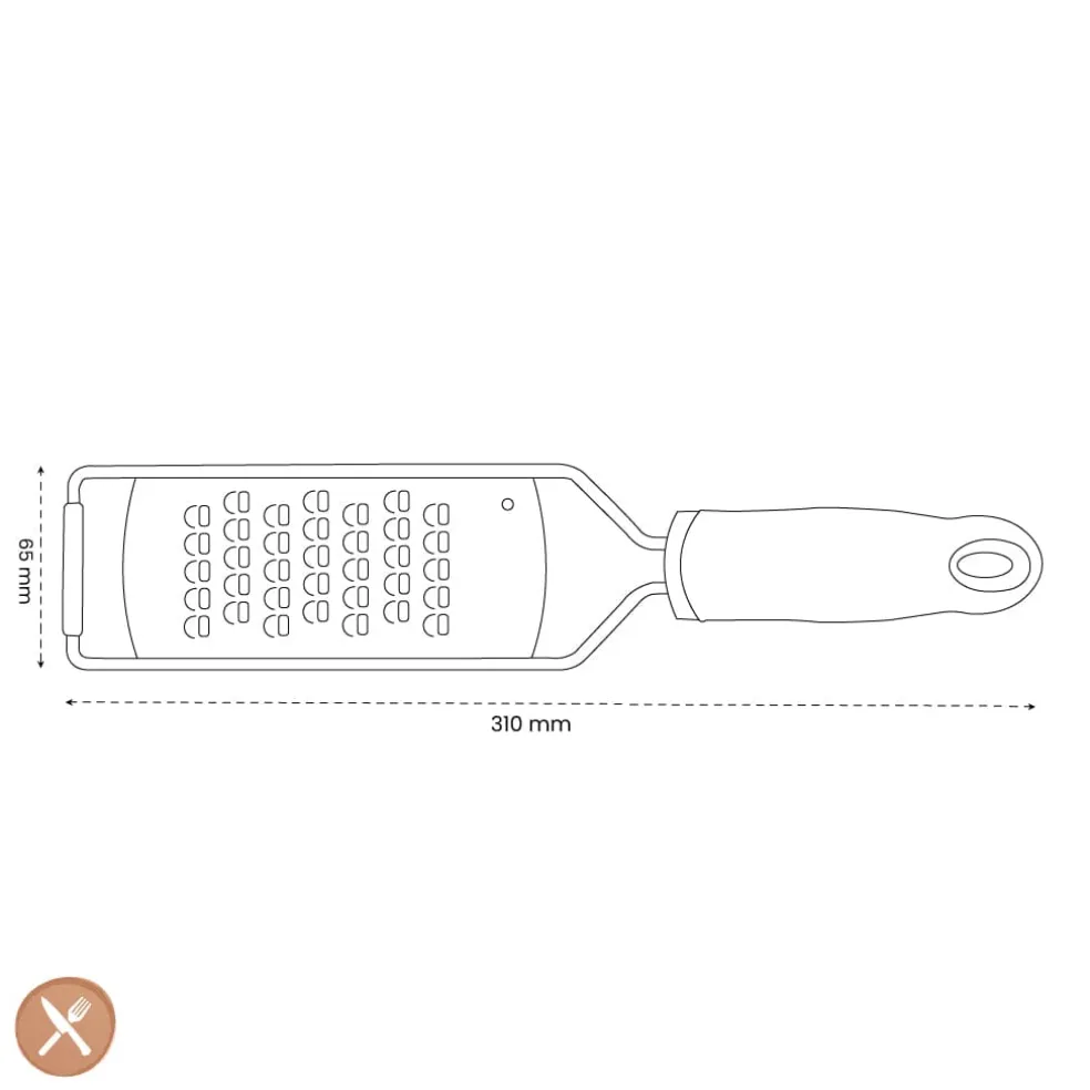 Microplane - Gourmet Rasp Extra Grof - Zwart