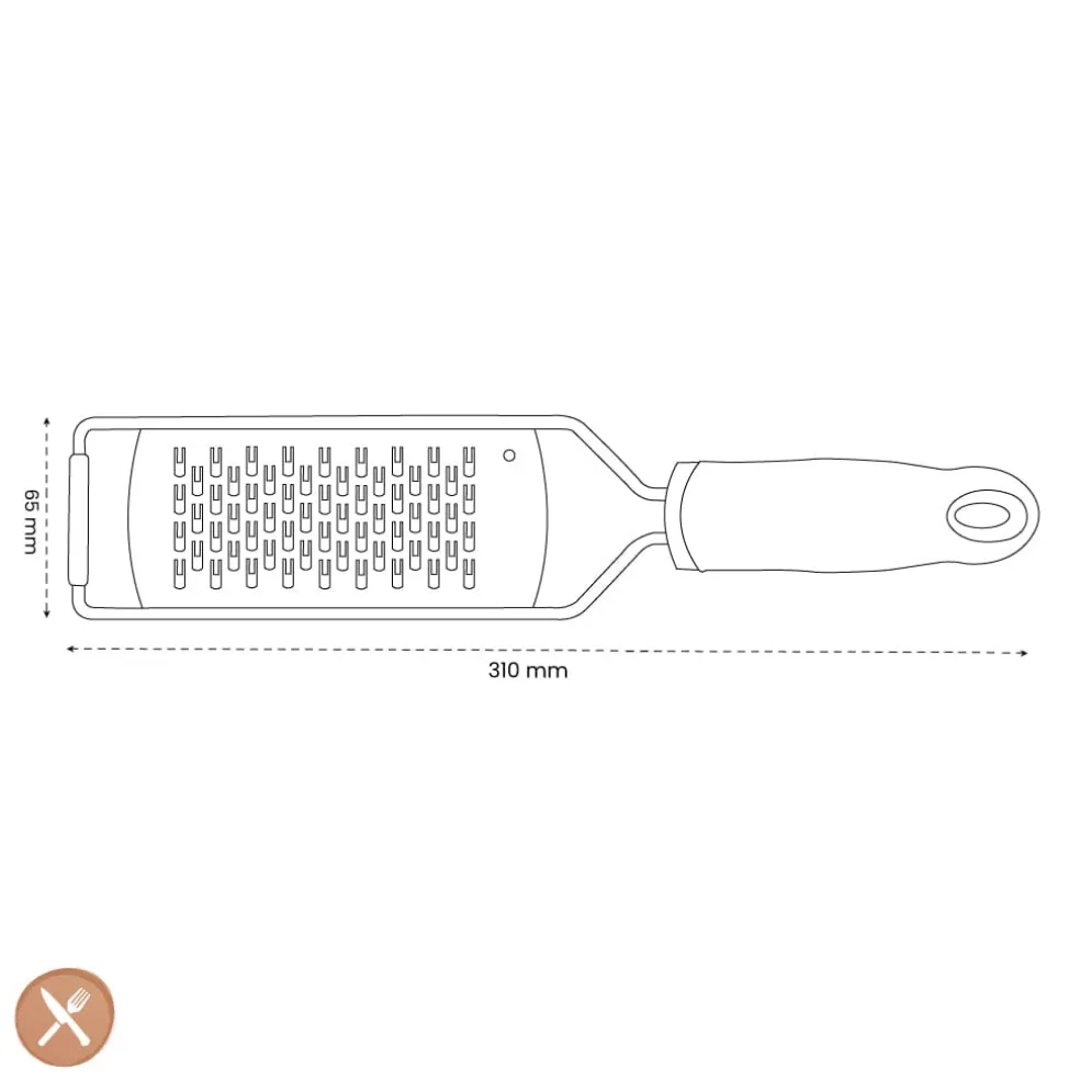 Microplane - Gourmet Rasp Medium Ribbon - Zwart