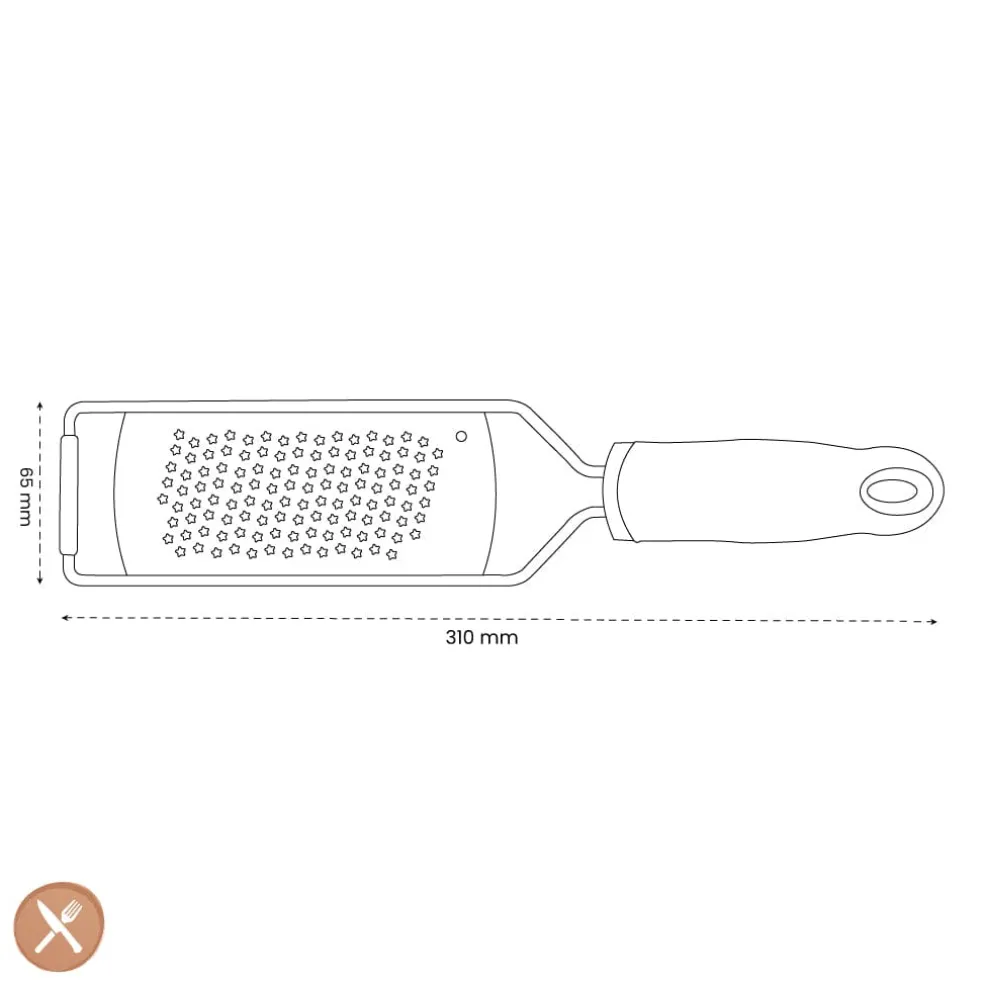 Microplane - Gourmet Rasp Ster Fijn - Zwart