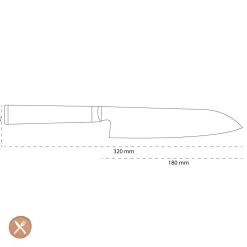 Miyabi - 5000MCD Santoku 180 mm