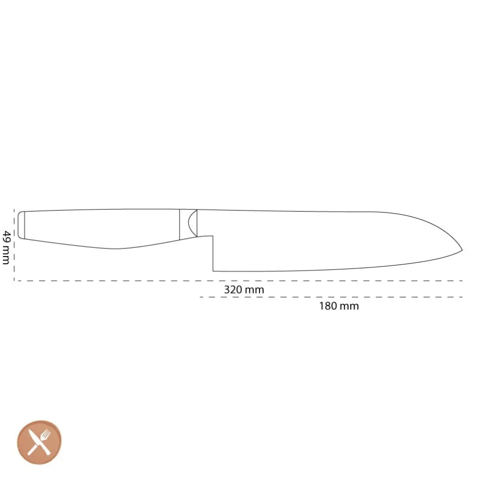 Miyabi - 6000MCT Santoku 180 mm