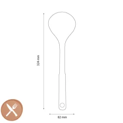 OXO - Soeplepel siliconen grijs
