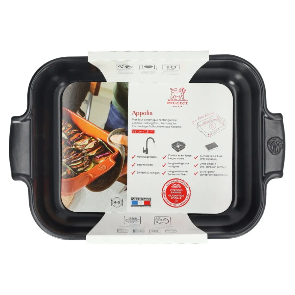 Peugeot - Appolia Ovenschaal Rechthoekig 32 cm Leisteen