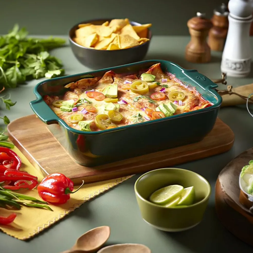 Peugeot - Appolia Ovenschaal Rechthoekig 32 cm Bosgroen