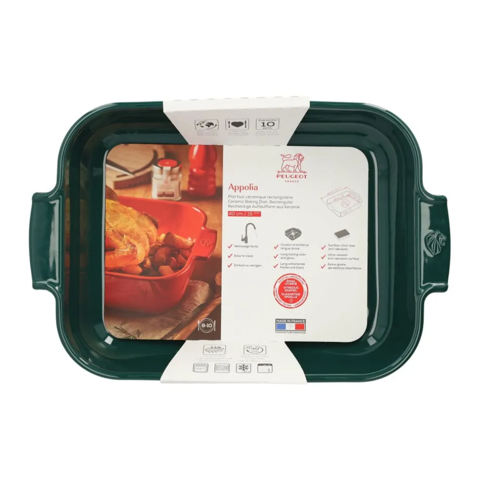 Peugeot - Appolia Ovenschaal Rechthoekig 40 cm Bosgroen