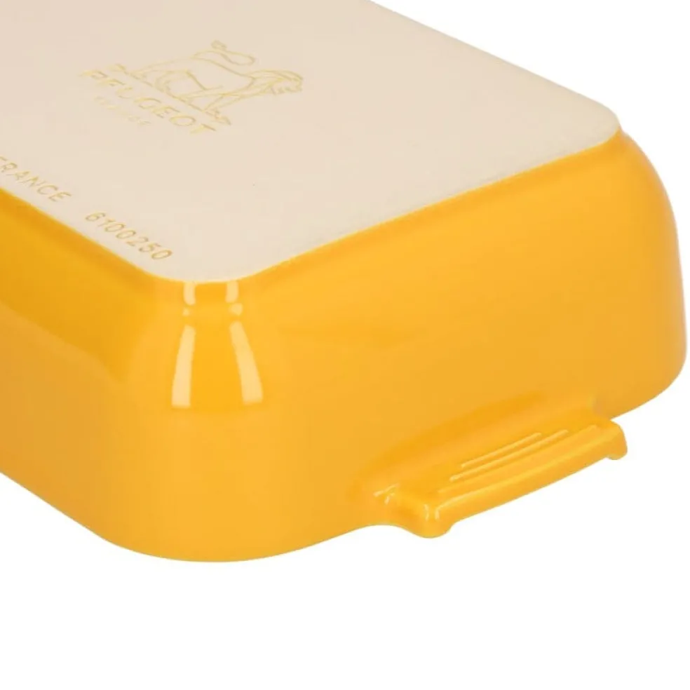 Peugeot - Appolia Ovenschaal Rechthoekig 25 cm Saffraangeel