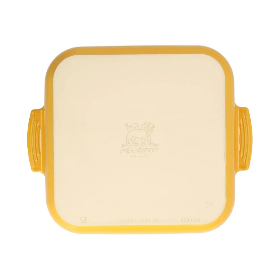 Peugeot - Appolia Ovenschaal Vierkant 36 cm Saffraangeel