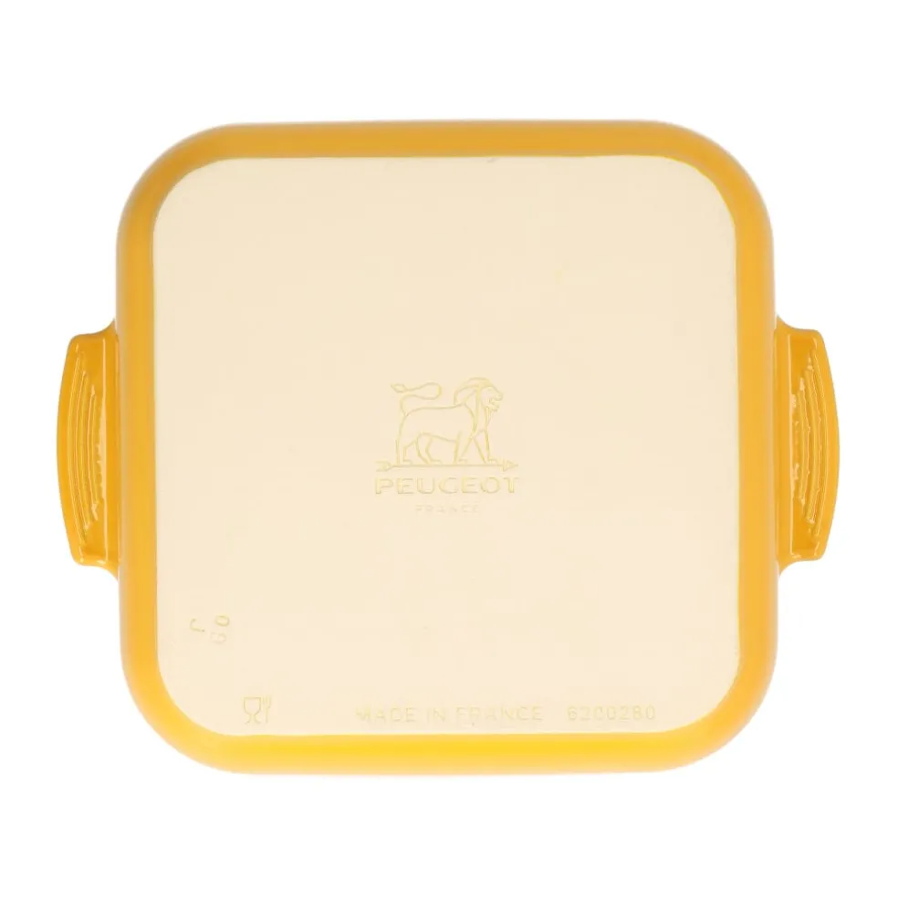 Peugeot - Appolia Ovenschaal Vierkant 28 cm Saffraangeel
