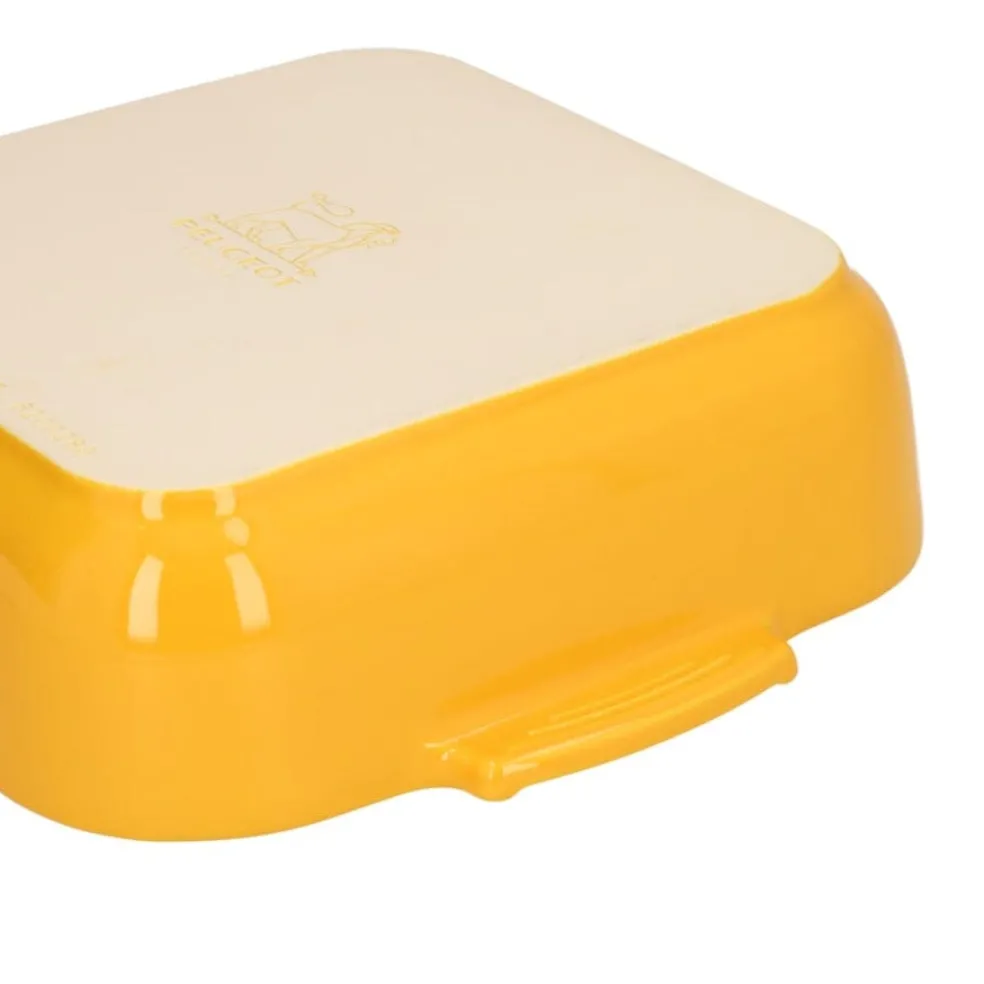 Peugeot - Appolia Ovenschaal Vierkant 28 cm Saffraangeel