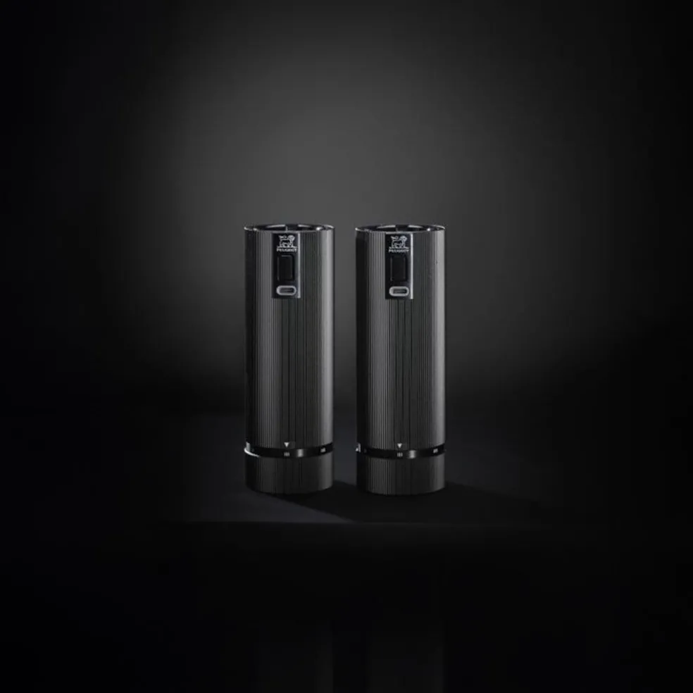 Peugeot - Giftbox Duo Line Elektrische Peper- en Zoutmolen set 15 cm zwart