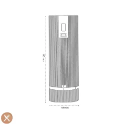 Peugeot - Line elektrische zoutmolen aluminium 15 cm