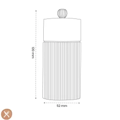 Peugeot - Line Zoutmolen aluminium carbon 12cm