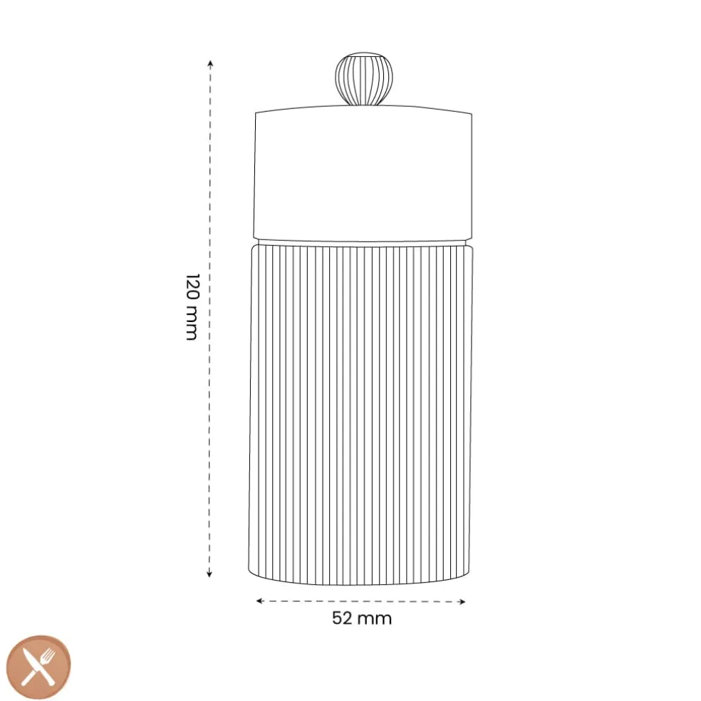 Peugeot - Line Zoutmolen aluminium carbon 12cm