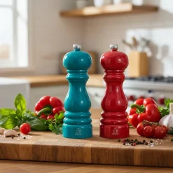 Peugeot - Paris Peper- en Zoutmolen set 18 cm Pacific Blauw en Passion Rood
