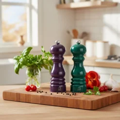 Peugeot - Paris Peper- en Zoutmolen set 18 cm Aubergine en Forest Groen