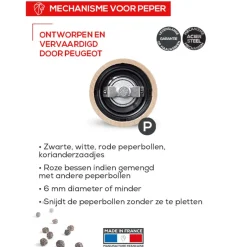 Peugeot - Paris u'select Pepermolen naturel hout 40 cm
