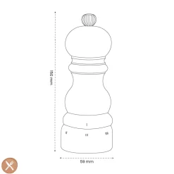 Peugeot - Paris u'select Zoutmolen Chocolade 15 cm