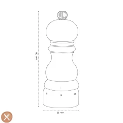 Peugeot - Paris u'select Zoutmolen ivoor hout 18 cm