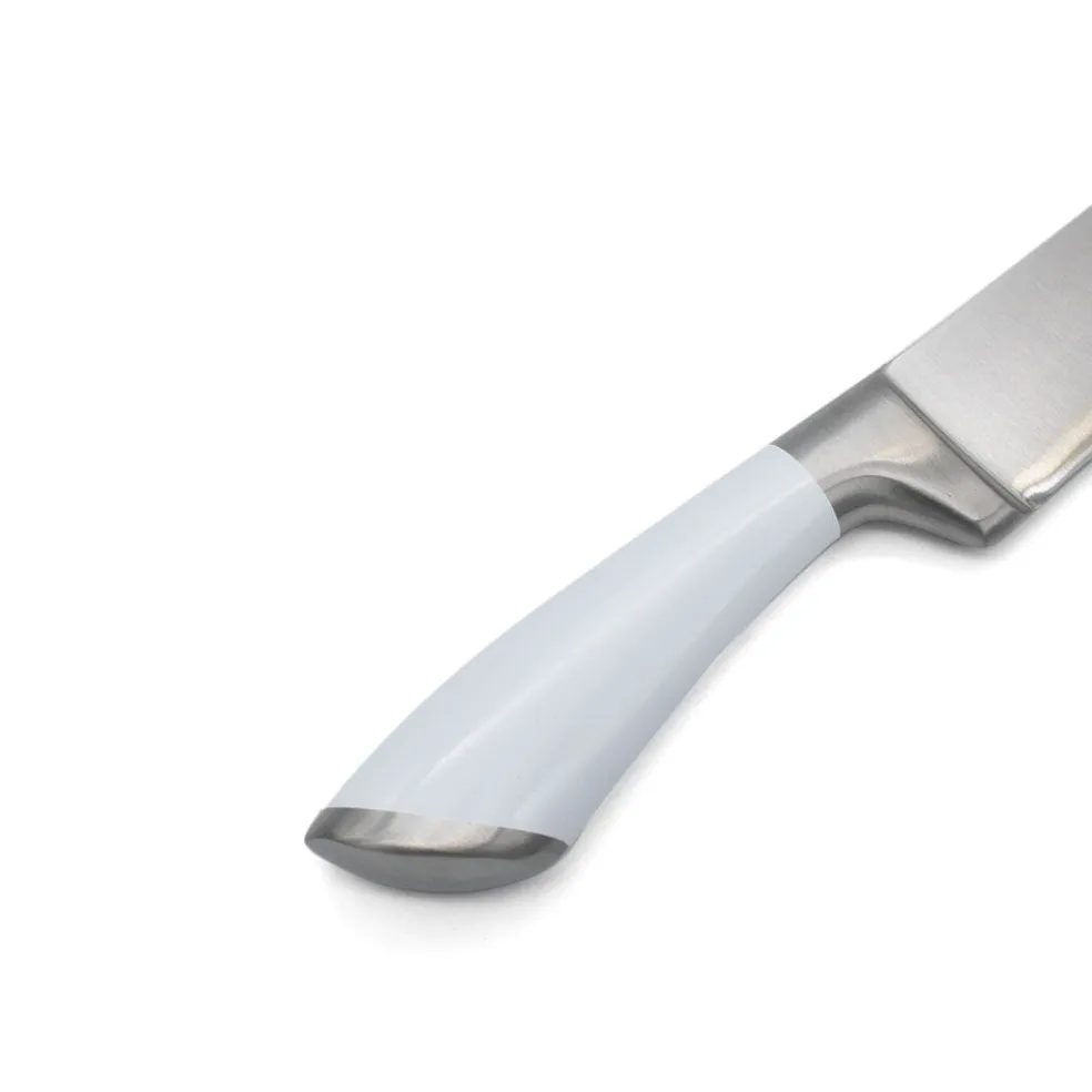 Richardson Sheffield - Fusion 5-Delige Messenset met Blok - Wit en Hout