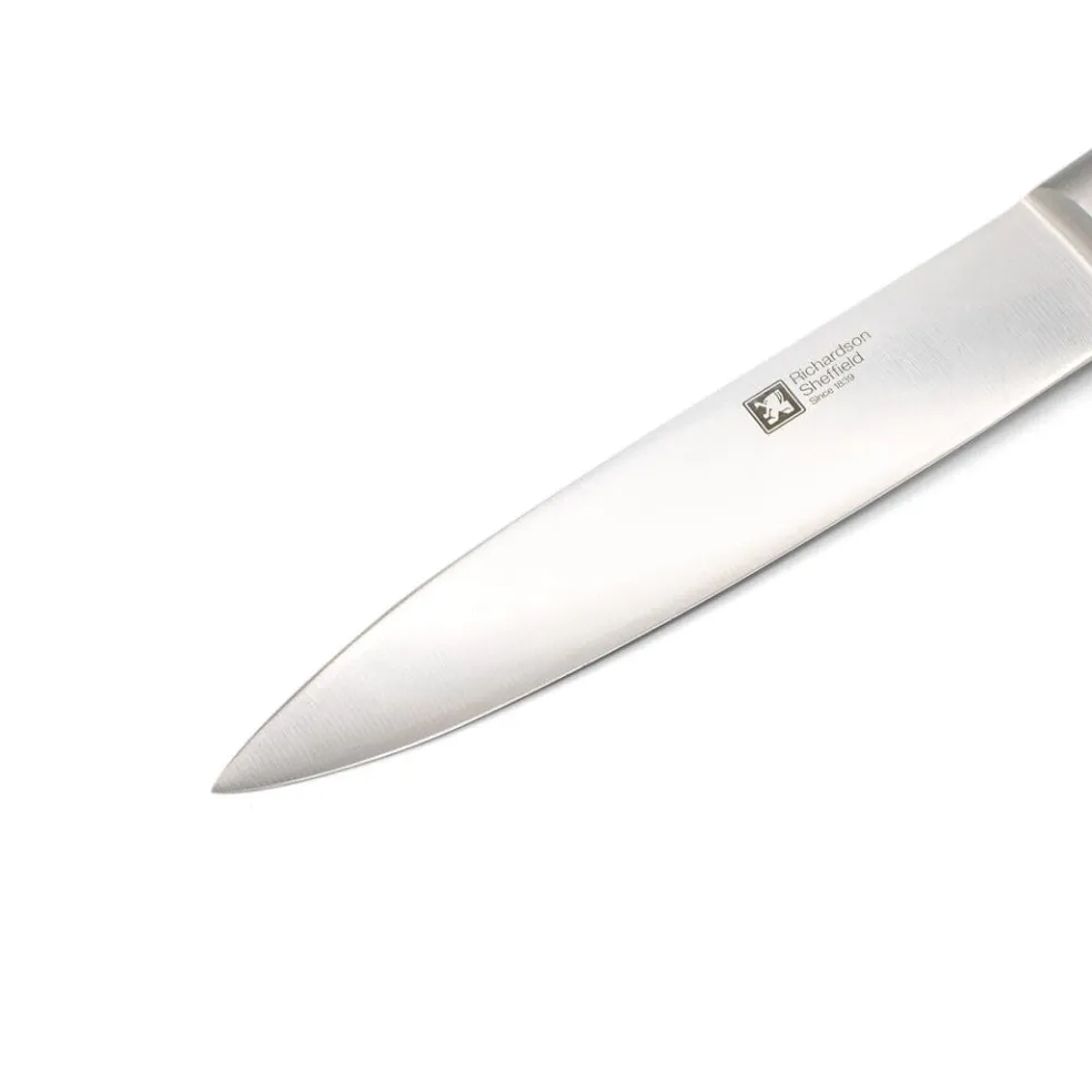 Richardson Sheffield - Fusion 5-Delige Messenset met Blok - Wit en Hout