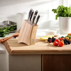 Richardson Sheffield - KYU 5 pc knife block - wood