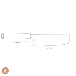 Satake - Houcho Nakiri mes 17 cm