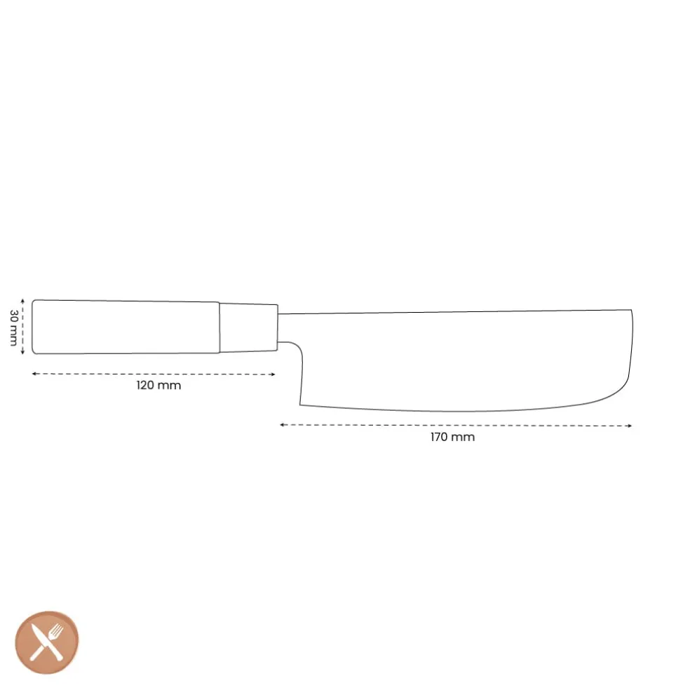 Satake - Houcho Nakiri mes 17 cm