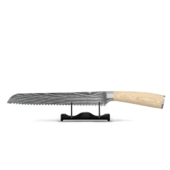 Shinrai Knives - Akari Damascus Print 6-delige Messenset + Magnetisch Messenblok Dubbelzijdig