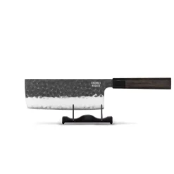 Shinrai Knives - Blackout Edition Damascus Nakiri mes 18 cm