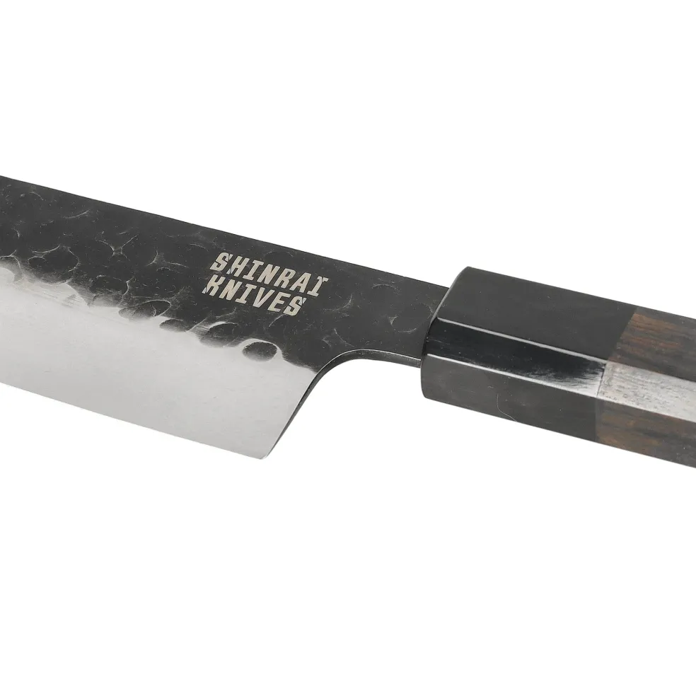Shinrai Knives - Blackout Edition Damascus Koksmes 20 cm