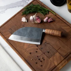 Shinrai Knives - 3 Bruine messen + Snijplank