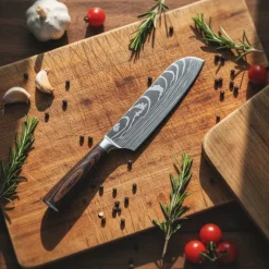 Shinrai Knives - Damascus Print 7-delige Messenset