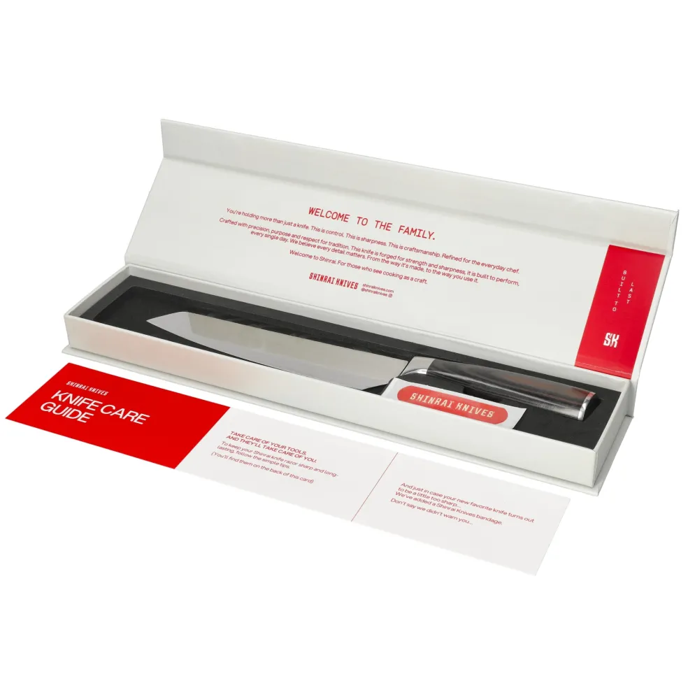 Shinrai Knives - Damascus Print 9-delige Messenset
