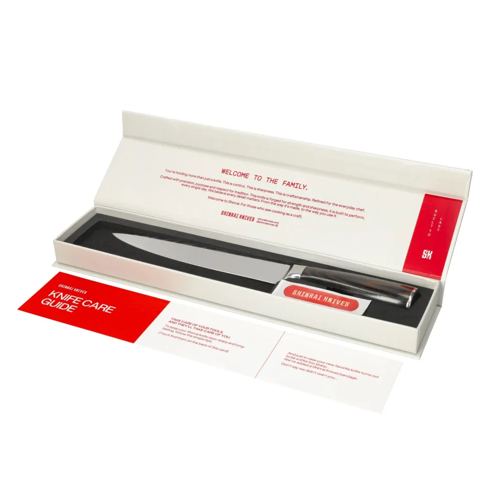 Shinrai Knives - Damascus Print 9-delige Messenset